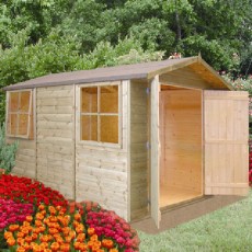 10 x 7 (2.97m x 2.05m) Shire Guernsey Shiplap Apex Shed