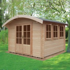 10G x 14 (2.99m x 4.19m) Shire Kilburn Log Cabin (28mm Logs)