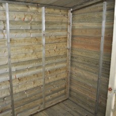 5 x 7 (1.53m x 2.06m) Forest Tongue and Groove Pressure Treated Pent Shed