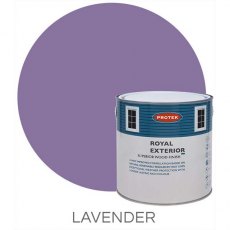 Protek Royal Exterior Paint 1 Litre - Lavender Colour Swatch with Pot