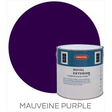 Protek Royal Exterior Paint 1 Litre - Mauveine Purple Colour Swatch with Pot