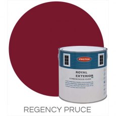 Protek Royal Exterior Paint 1 Litre - Regency Puce Colour Swatch with Pot