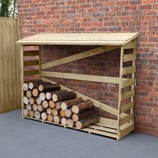 6 x 2 (1.74m x 0.57m) Forest Large Slatted Log Store - Pressure Treated