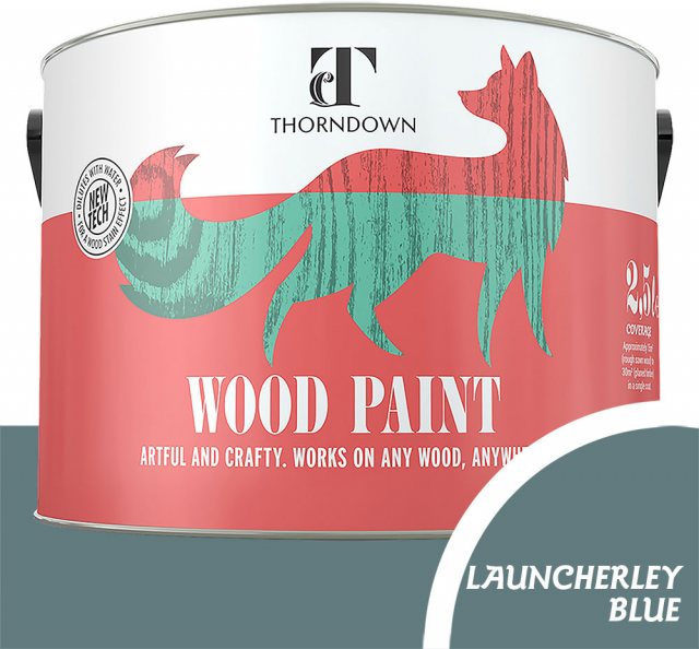 Thorndown Wood Paint 2.5 Litres - Launcherly Blue - Pot shot